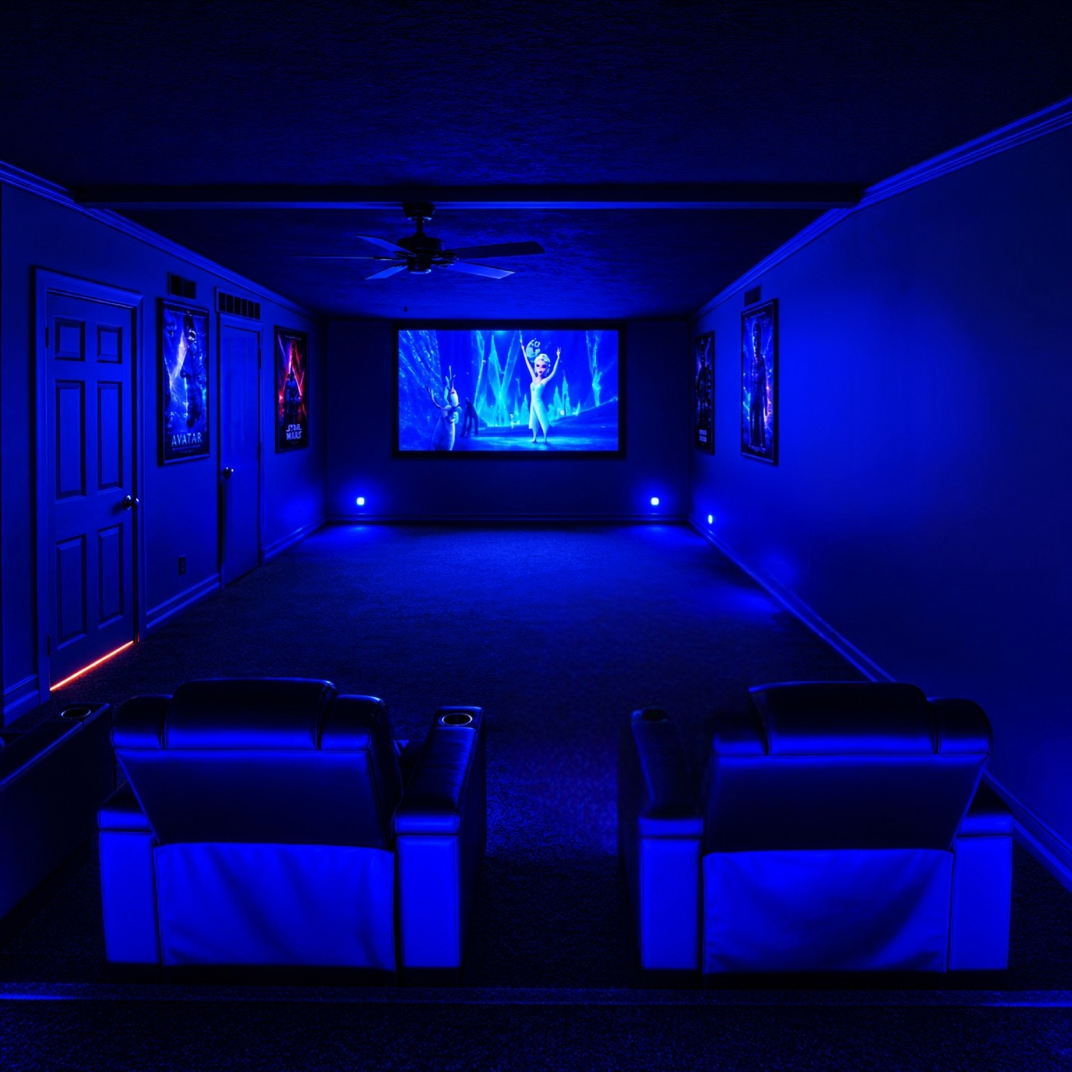 Private Movie Theater with Surround Sound
